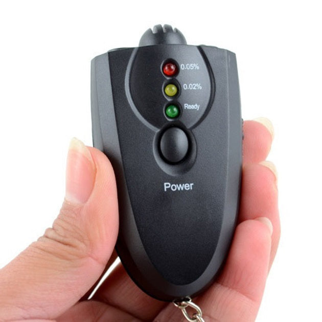 Электронный портативный алкотестер с подсветкой 2 x ААА, Компактный портативный алкотестер