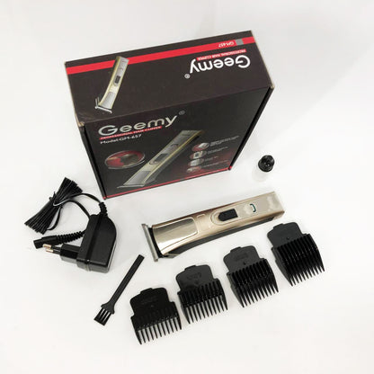 Машинка для стрижки Gemei GM-657 беспроводная с комплектом насадок, Парикмахерские машинки