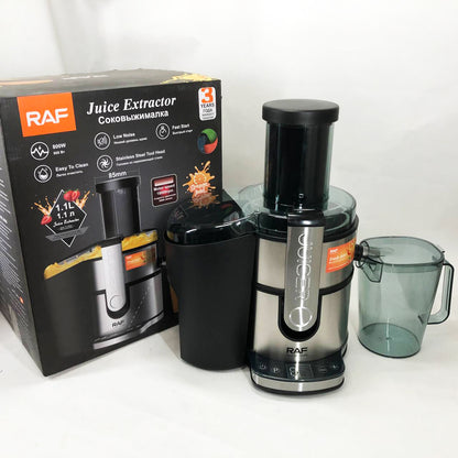 Электрическая соковыжималка RAF R.2700 для цитрусовых, фруктов и овощей с емкостью для сока 1.1 л 800 Вт