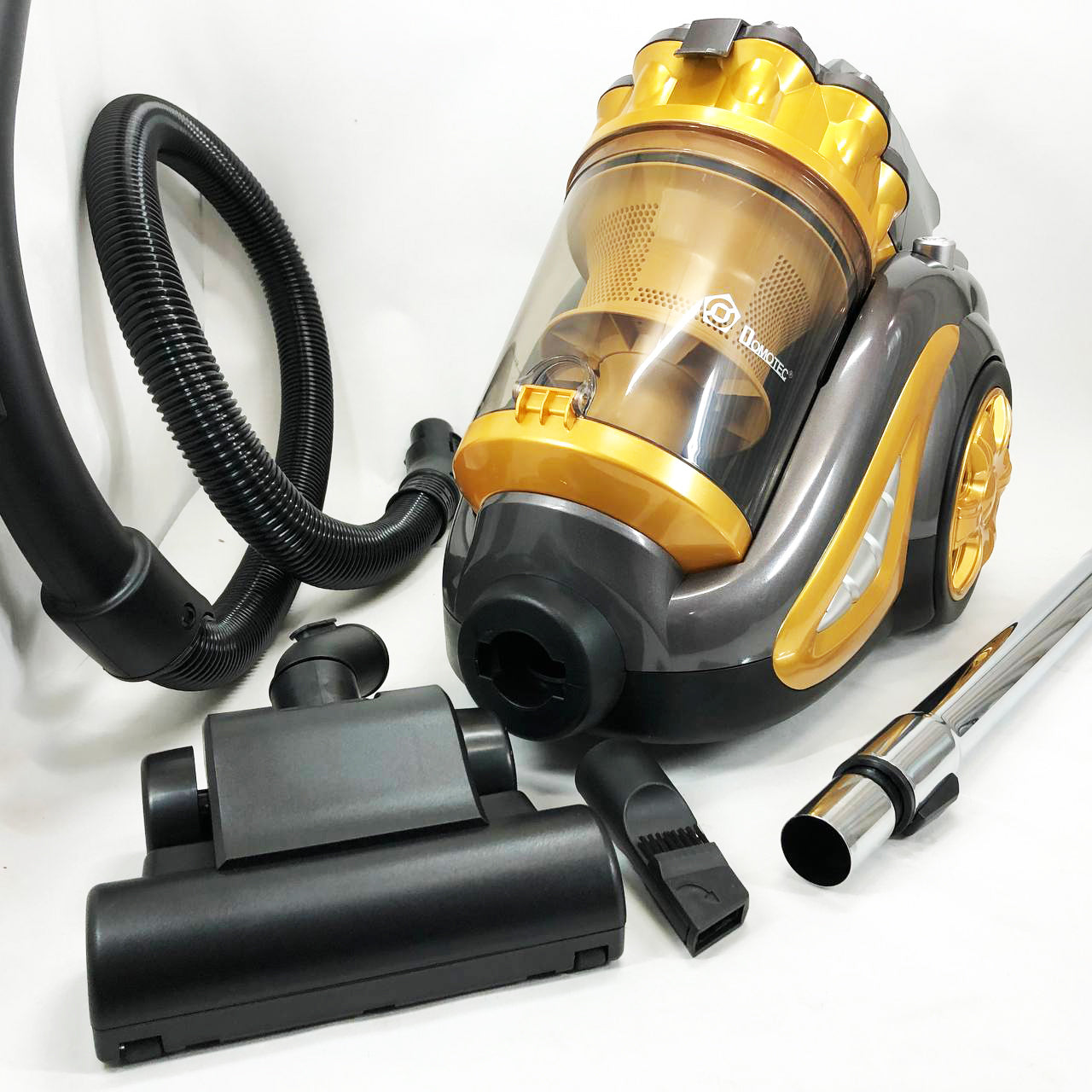 Пылесос для сухой уборки с турбощеткой Domotec MS-4408 3600 Вт без мешка циклонный колбовый контейнерный