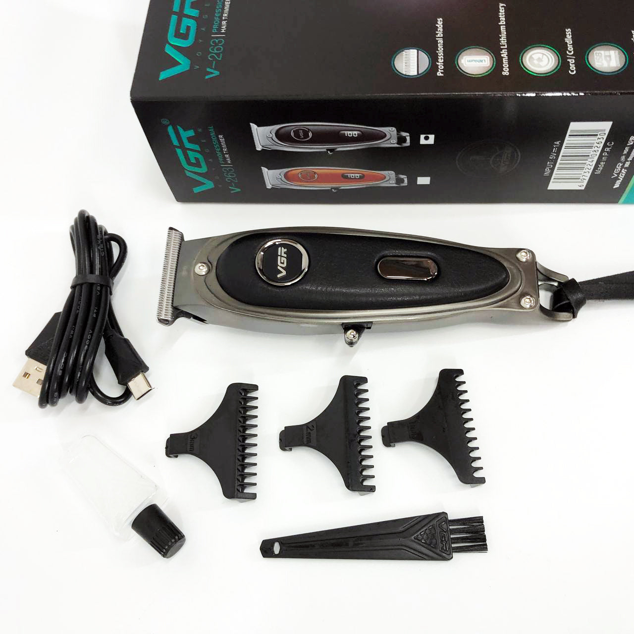 Триммер VGR V-263 BLACK. Цвет: черный