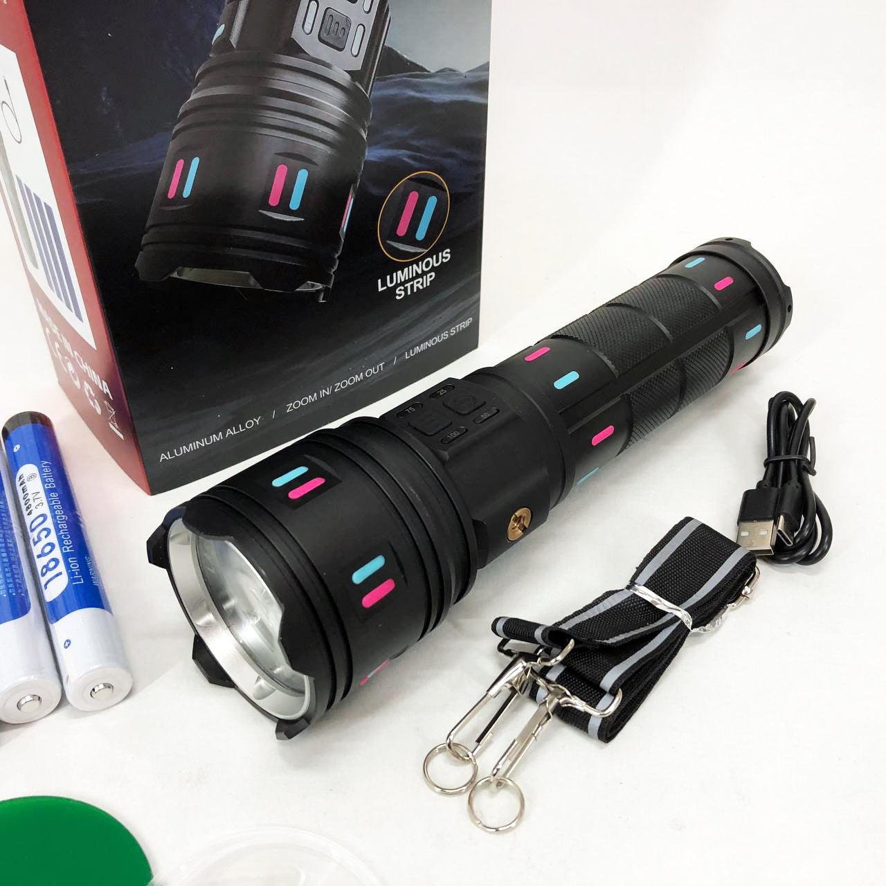 Фонарь AK177-WHITE LASER LED PM60-TG, Топ-фонарик фонарик светодиодный аккумуляторний портативный