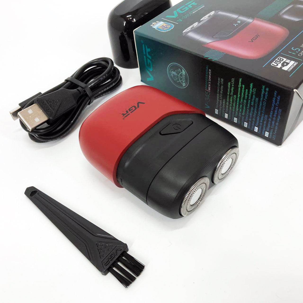 Электробритва VGR V-345. Цвет: красный