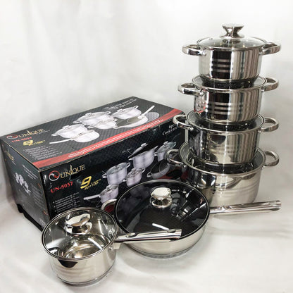 Набор посуды UNIQUE UN-5037 12 предметов (16; 16; 18; 20; 24; сковорода 24 см)