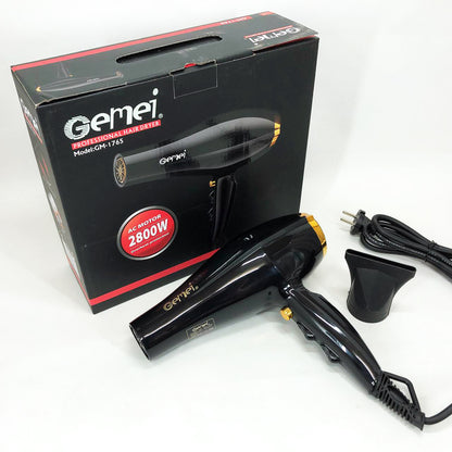 Фен Gemei GM-1765 Профессиональный фен для волос две скорости и три режима для сушки и укладки волос
