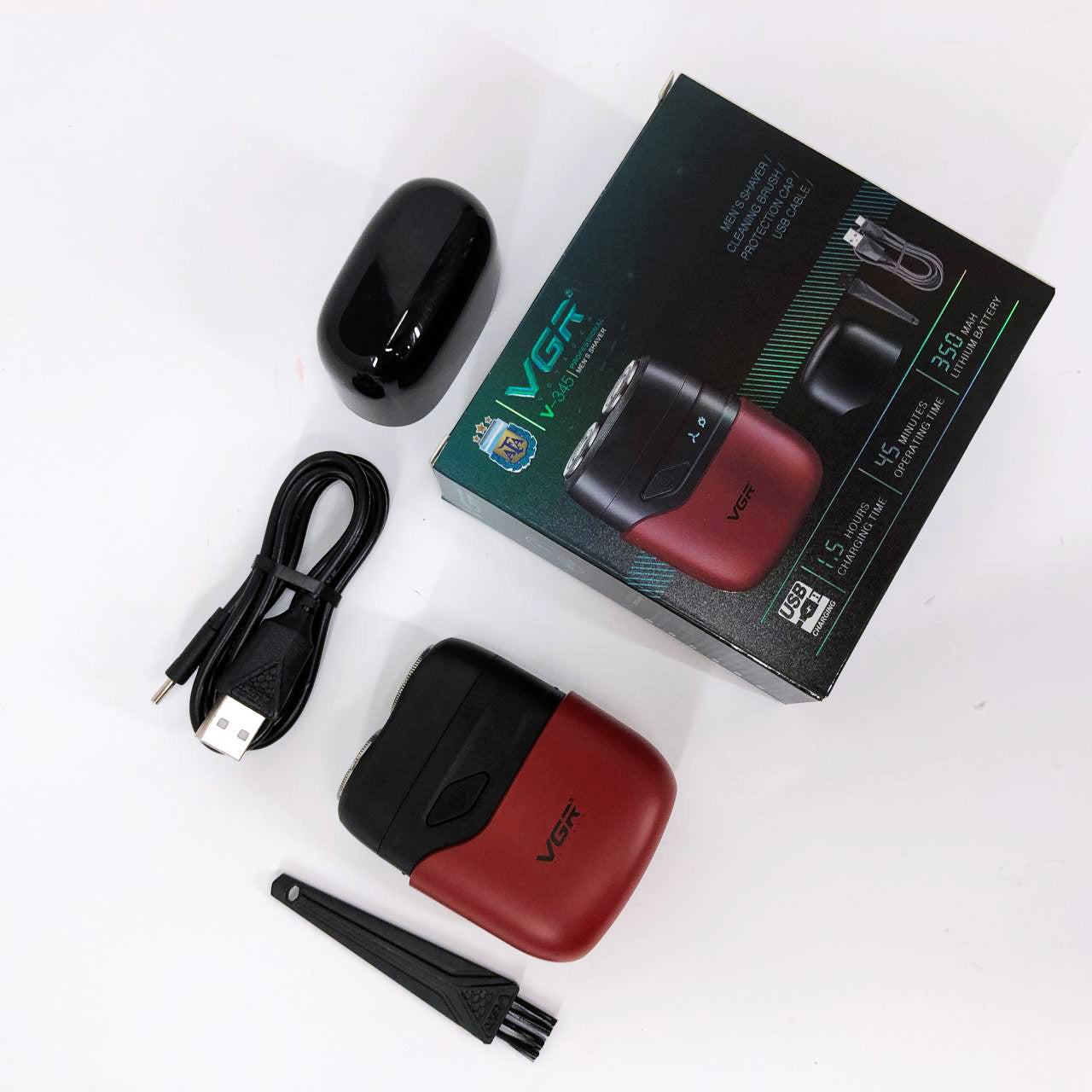 Электробритва VGR V-345. Цвет: красный