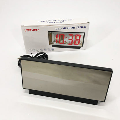 Часы электронные с зеркальным дисплеем VST-888-5, Часы электронные настольные светящиеся vst