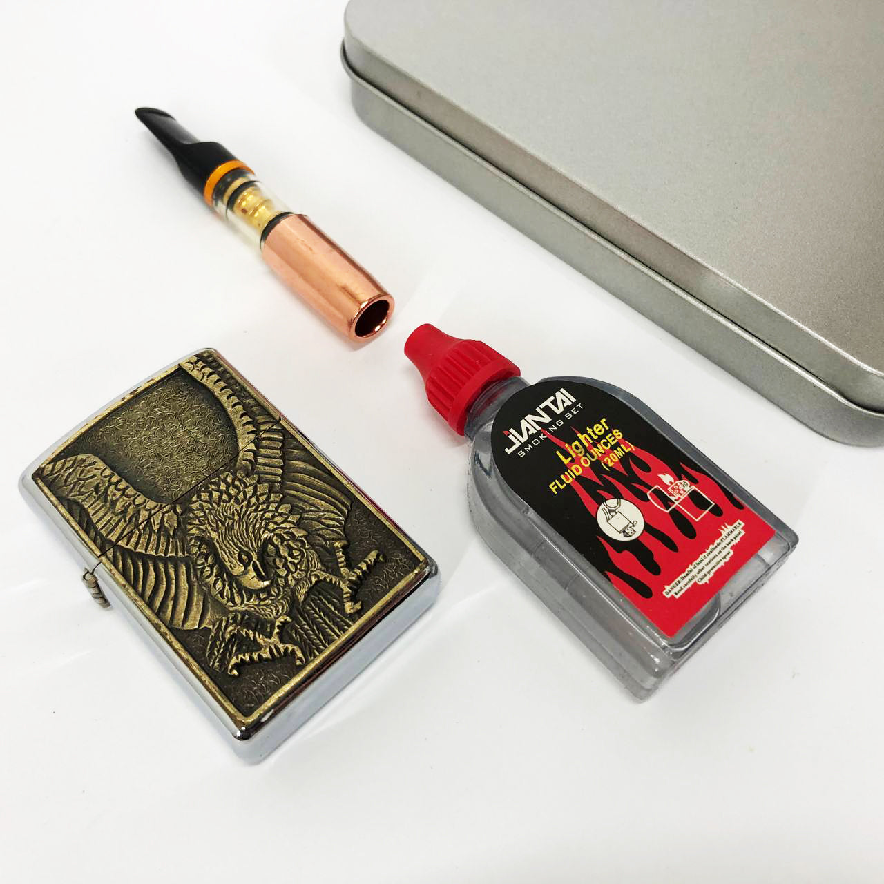 Зажигалка бензиновая в подарочной коробке N13, подарочные прикольные зажигалки, подарок зажигалка парню