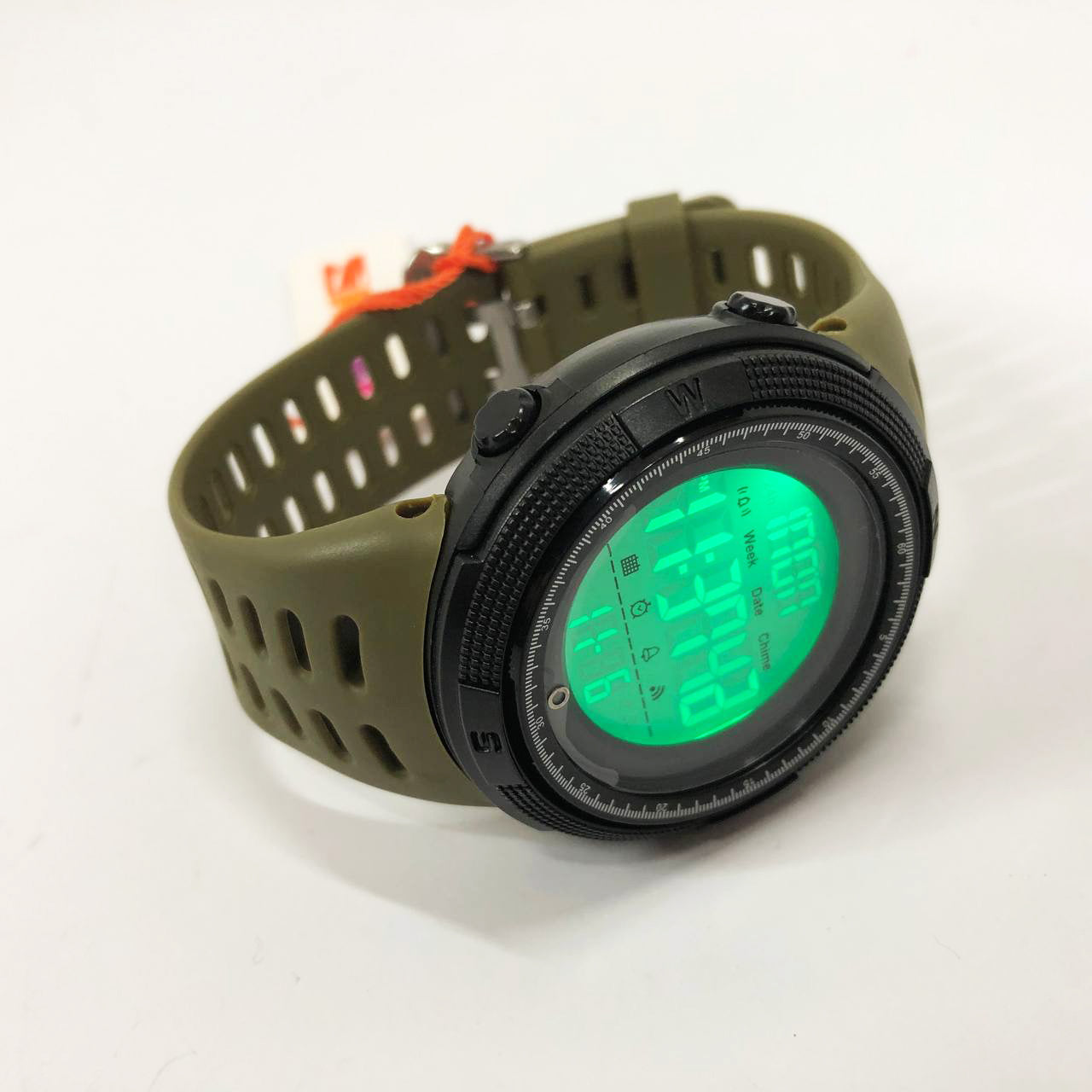 Часы наручные мужские SKMEI 2070AGWT ARMY GREEN, армейские часы противоударные. Цвет: зеленый