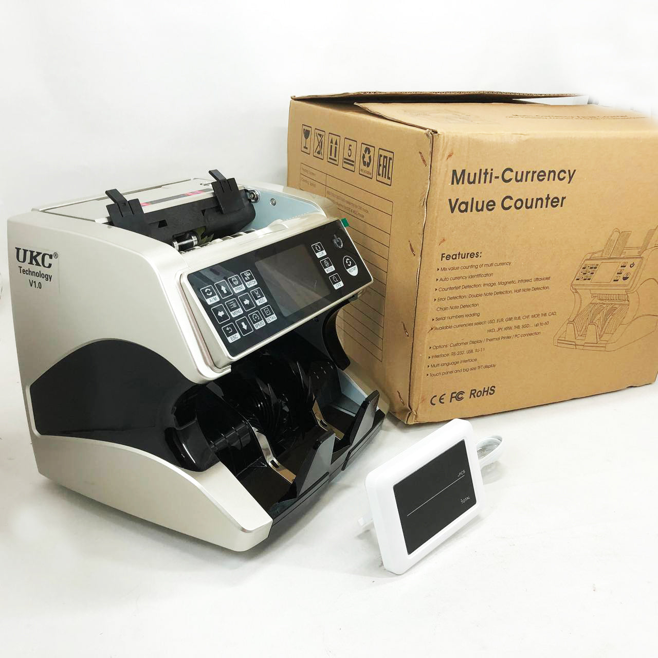 Счетчик банкнот Bill Counter AL-920 с определением номинала и детекторами UV/MG/IR