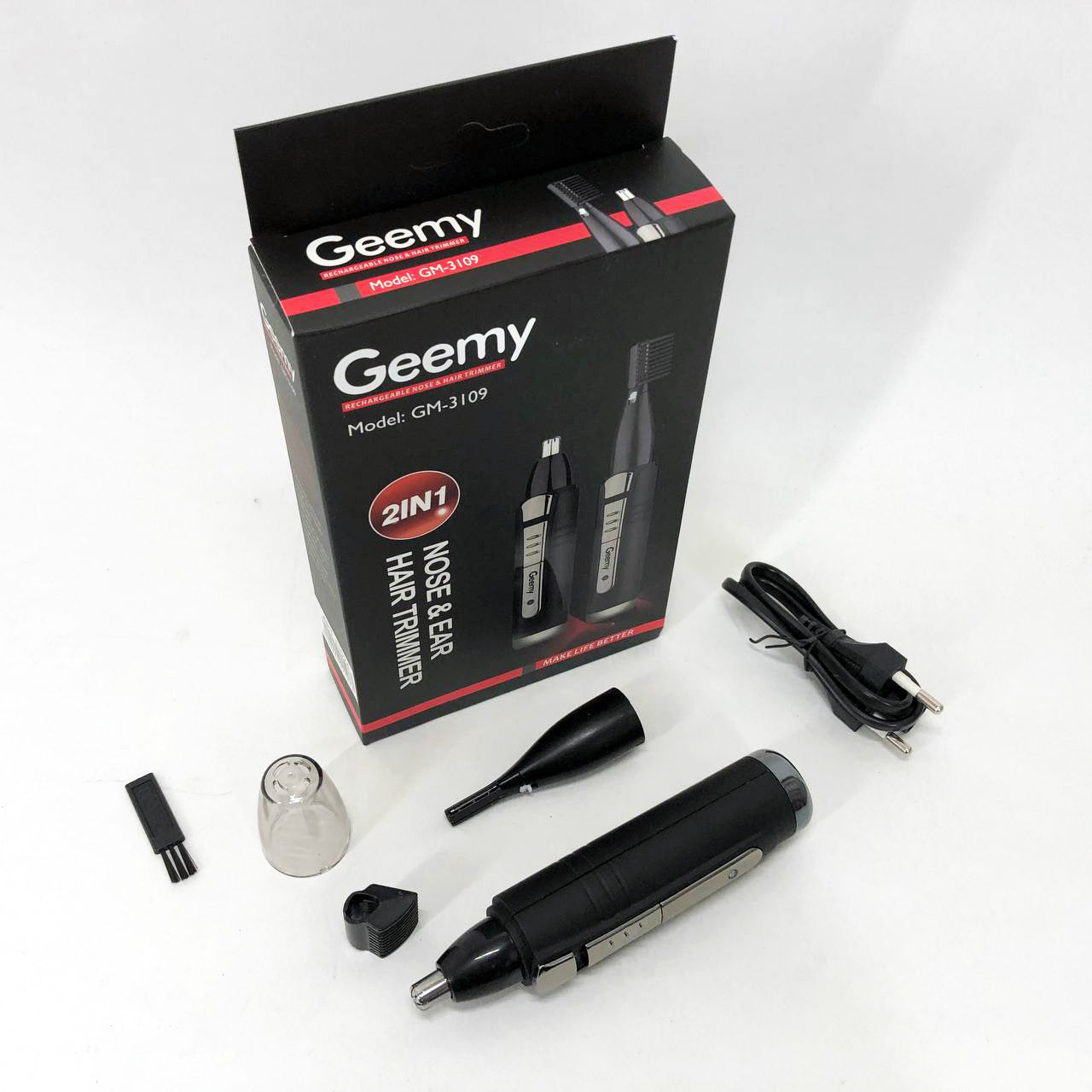 Триммер GEMEI GM-3109 2в1, триммер беспроводной, машинка мужская для бритья, беспроводная электробритва