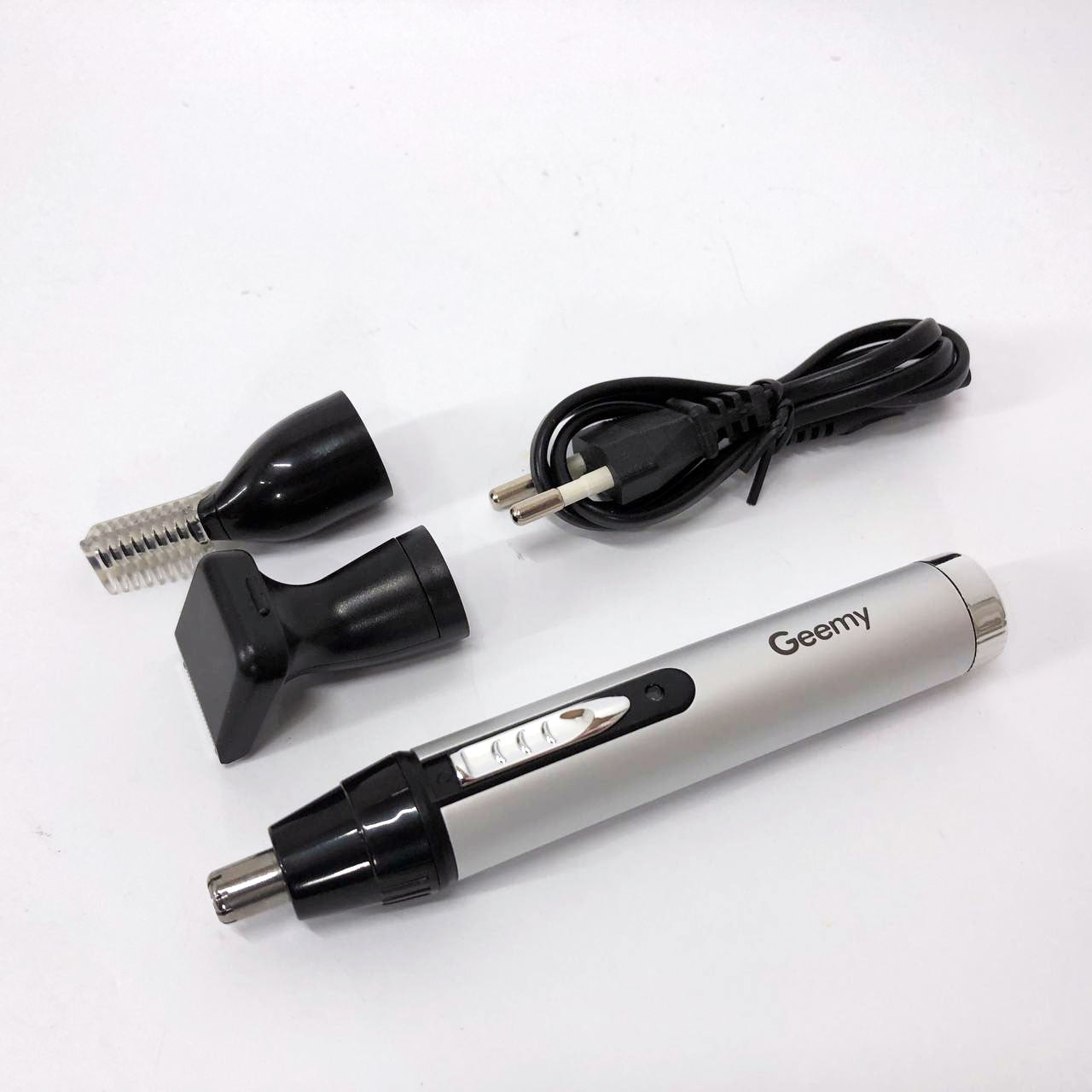 Триммер для носа и ушей GEMEI GM-3107 3в1, электробритва с насадками для бороды, тример для бороды