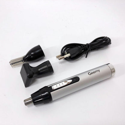 Триммер для носа и ушей GEMEI GM-3107 3в1, электробритва с насадками для бороды, тример для бороды