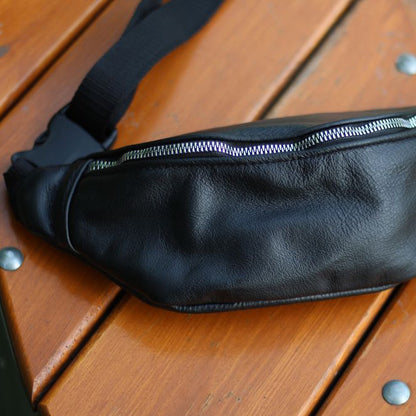 Бананка кожаная. Сумка на пояс из кожи, Универсальная сумка нагрудная, Практичная сумка на пояс