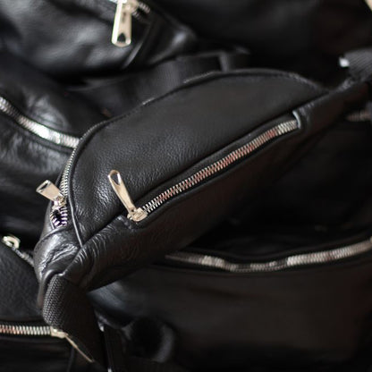 Бананка кожаная. Сумка на пояс из кожи, Универсальная сумка нагрудная, Практичная сумка на пояс