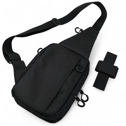 Тактична сумка на плече із кобурою, система MOLLE, патч-панель, Cordura