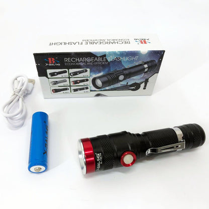 Фонарик тактический ручной Bailong BL-736-T6, фонарик светодиодный ручной аккумуляторный портативный