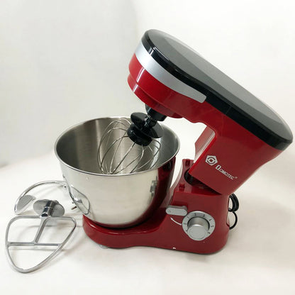 Миксер-тестомес планетарный Domotec MS-1368 на 6 скоростей 3 насадки чаша 4 л 1500 W