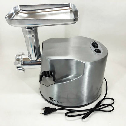 Профессиональная мясорубка DOMOTEC MS-2021S из нержавеющей стали 3000 Вт, мясорубка электрическая металл