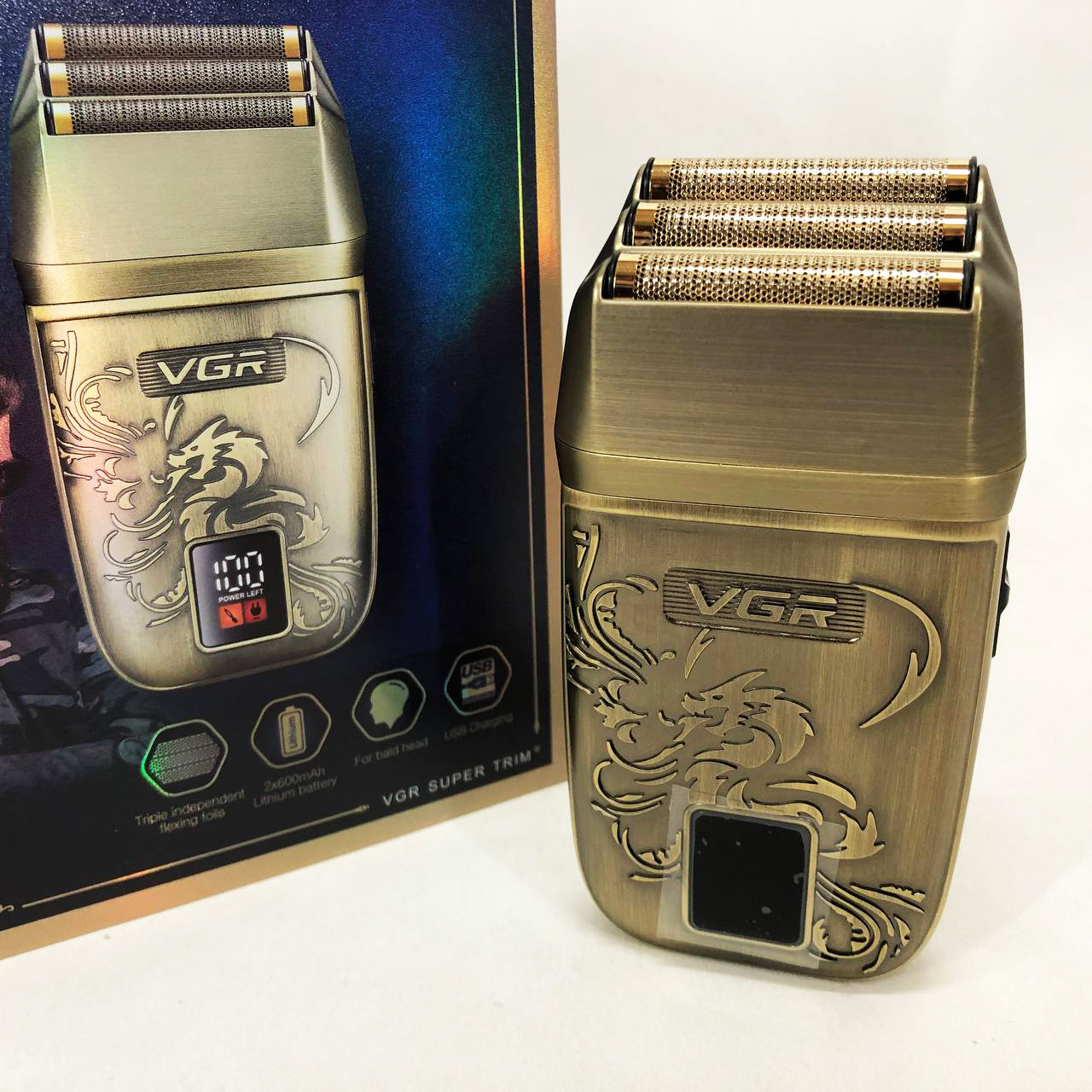 Электробритва VGR V-349 шейвер, тройное лезвие