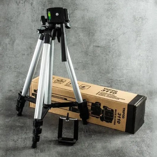 Штатив для телефона и фотоаппарата Tripod 3110 PRO портативный трипод 0,35-1.02м высота. Цвет: серебряный