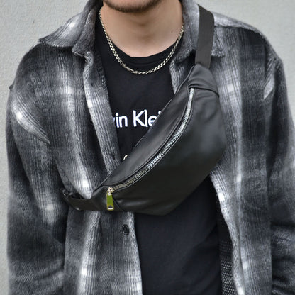 Бананка кожаная. Сумка на пояс из кожи, Универсальная сумка нагрудная, Практичная сумка на пояс