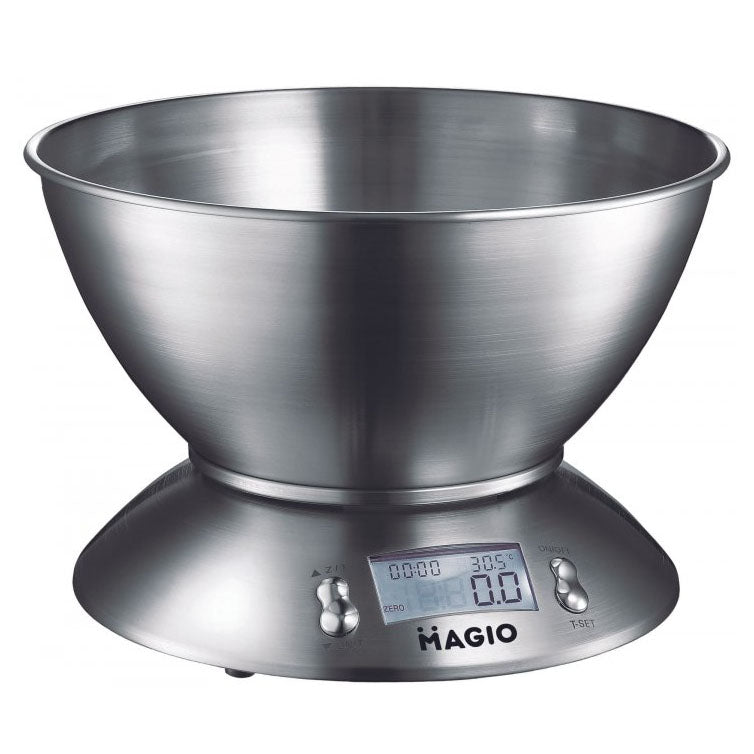 Весы кухонные на 5 кг из нержавеющей стали MAGIO MG-695, весы мини, Весы кухонные со съемной чашей