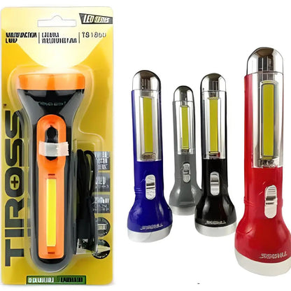 Ручний ліхтар (2 режими роботи) Tiross TS-1851 - економічний акумуляторний ліхтарик. Колір: мікс