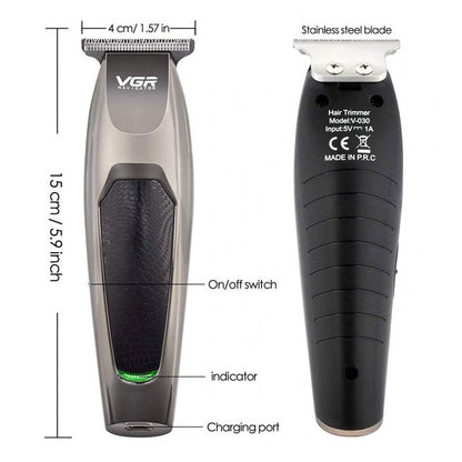 Беспроводная машинка Для Стрижки Волос VGR V-030 Бoдигpуммep, подстригательная машинка профессиональная