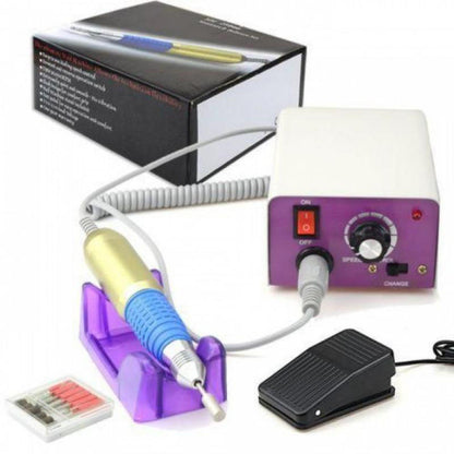 Фрезер для маникюра с педалью для ноги DM4, мощный маникюрный фрезер, фрезер с насадками для маникюра