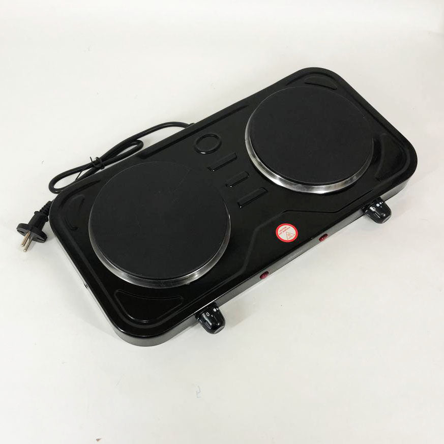 Плита электрическая Suntera DP-1925, электроплита двойная, мощная настольная электроплита. Цвет: черный