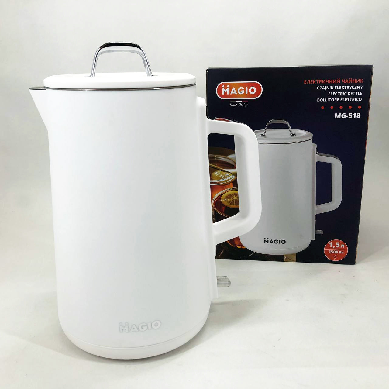 Электрочайник-термос MAGIO MG-518, 1,5л, 1500Вт