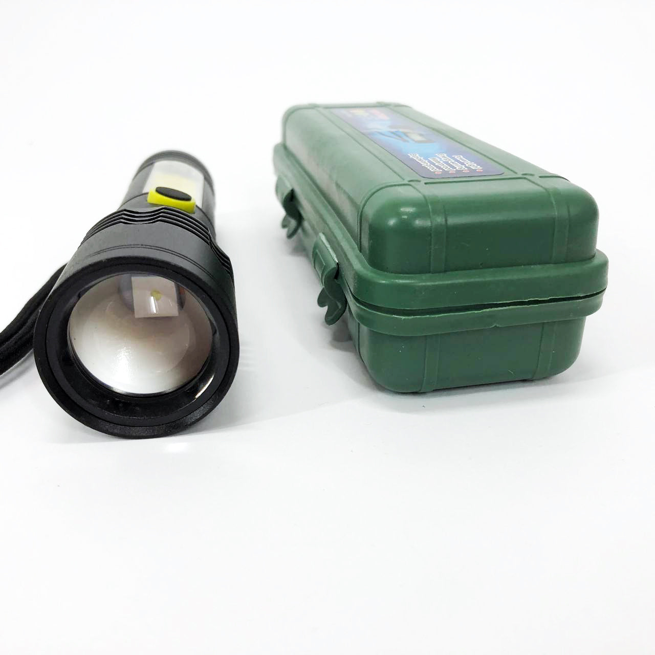 Фонарик BN-537-TG+COB (White+red), Тактичный фонарь ручной, Топ-фонарик, Фонарик полис