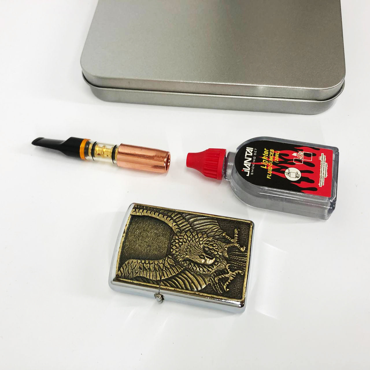 Зажигалка бензиновая в подарочной коробке N13, подарочные прикольные зажигалки, подарок зажигалка парню