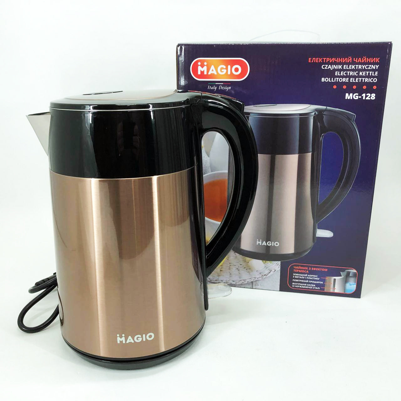 Электрочайник-Термос MAGIO MG-128 1.8 л 1850 Вт