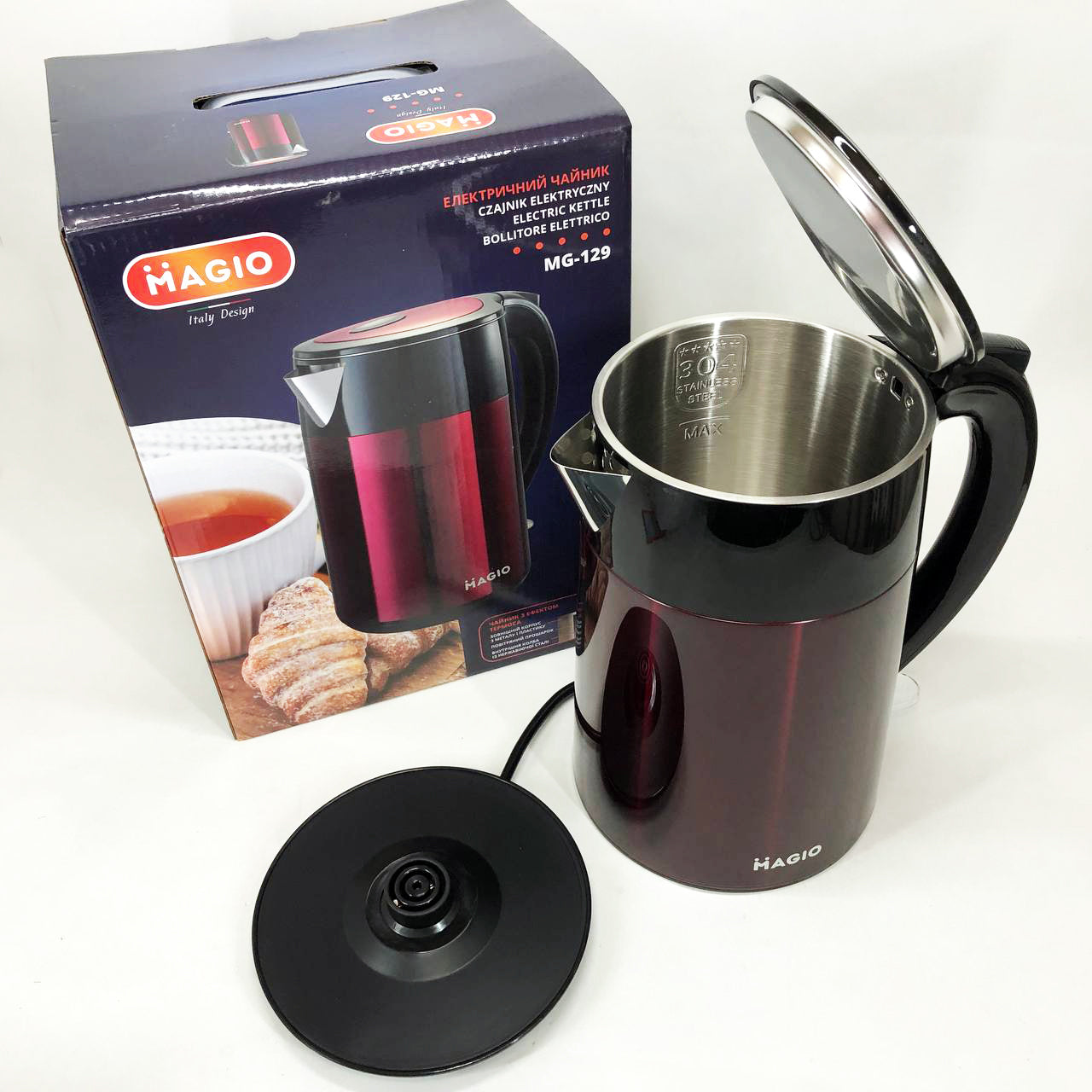 Электрочайник-Термос MAGIO MG-129 1.8 л 1850 Вт