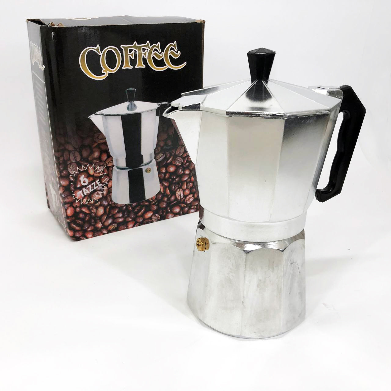 Кофеварка гейзерная из нержавеющей стали UNIQUE UN-1912 270 мл, Гейзерная кофеварка 3 чашки