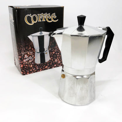 Кофеварка гейзерная из нержавеющей стали UNIQUE UN-1912 270 мл, Гейзерная кофеварка 3 чашки