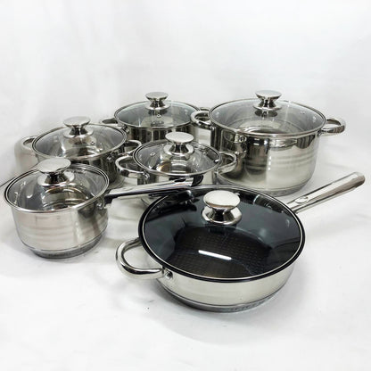 Набор посуды UNIQUE UN-5037 12 предметов (16; 16; 18; 20; 24; сковорода 24 см)