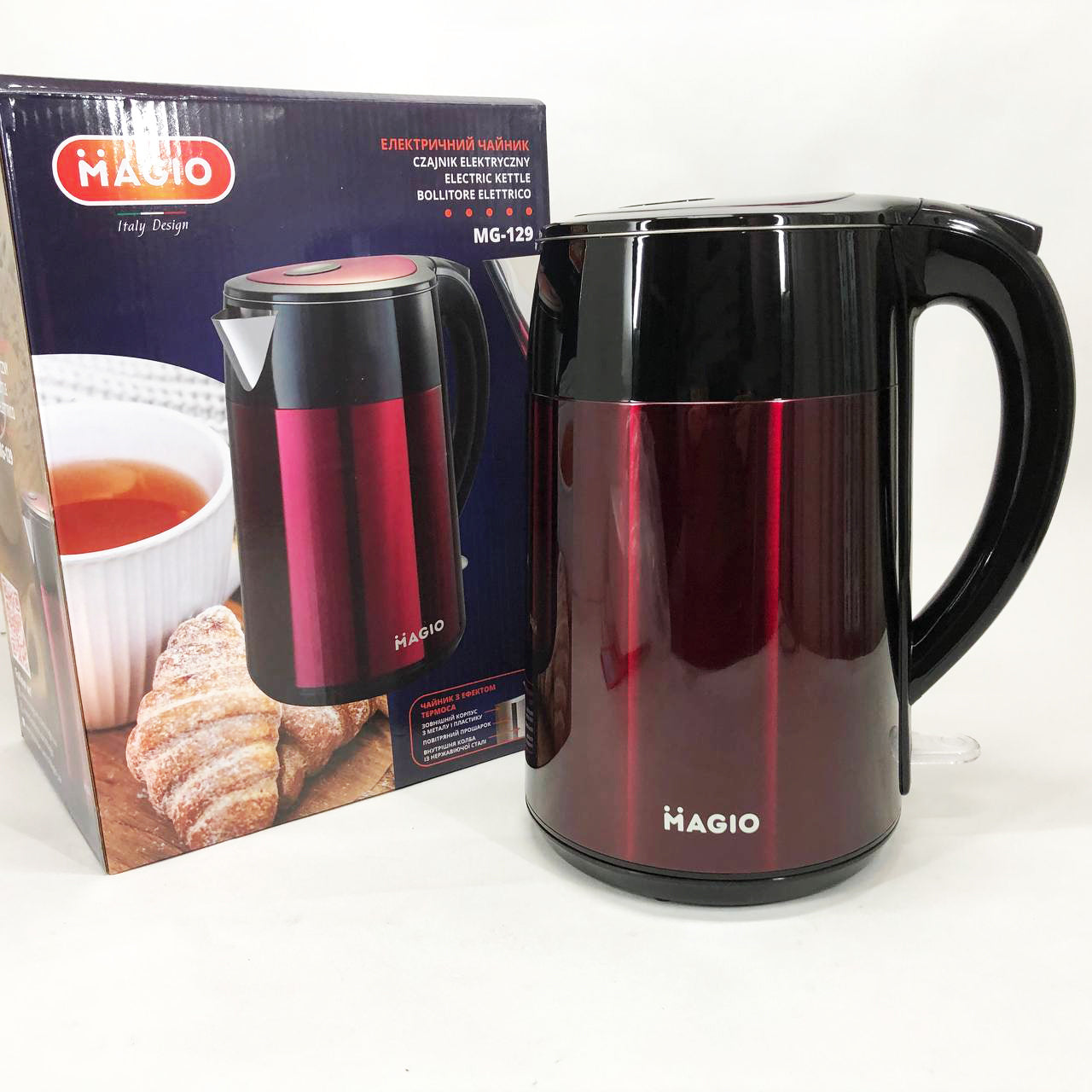 Электрочайник-Термос MAGIO MG-129 1.8 л 1850 Вт