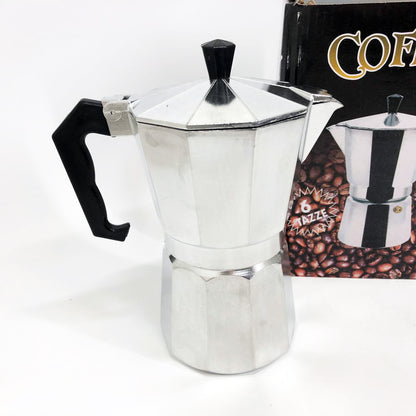 Кофеварка гейзерная из нержавеющей стали UNIQUE UN-1912 270 мл, Гейзерная кофеварка 3 чашки