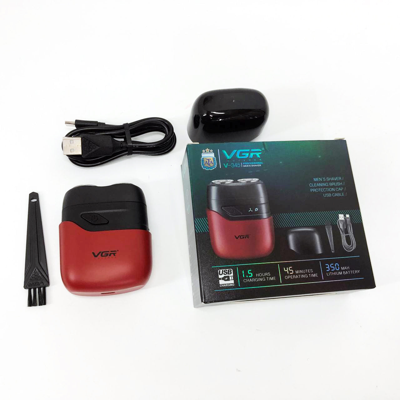 Электробритва VGR V-345. Цвет: красный