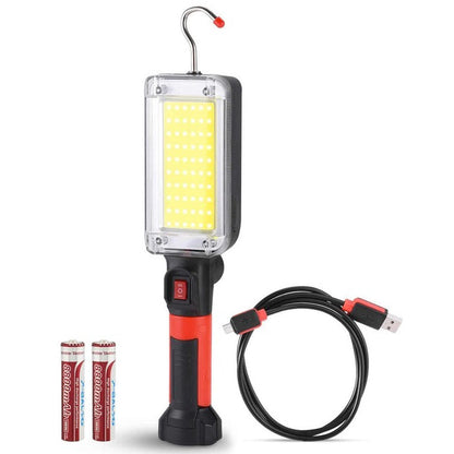 Фонарь кемпинговый ZJ-8859-COB-3 аккумуляторный 18650 х 2, зарядка от micro USB, с магнитом и крючком