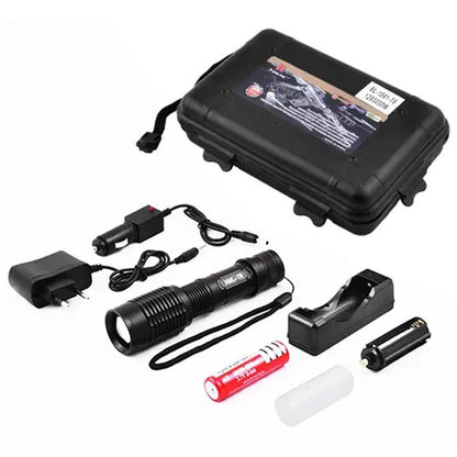 Аккумуляторный тактический фонарь Police BL-1861-T6, фонарик тактический ручной для охоты