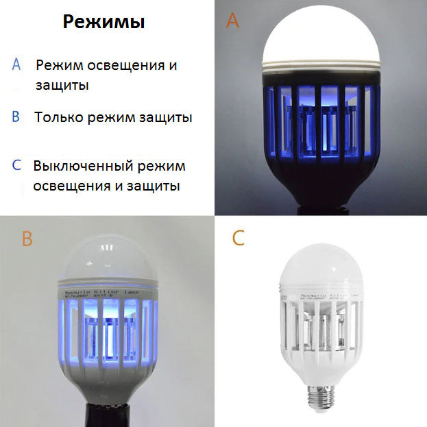 Светодиодная лампа приманка для насекомых Zapp Light, электрическая ловушка для насекомых, противомоскитная лампа от комаров