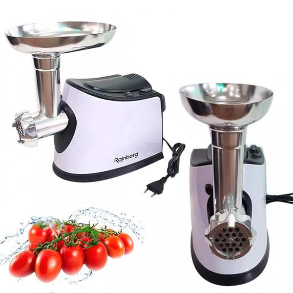 Электромясорубка с соковыжималкой Rainberg RB-674 3000W, электромясорубка для шинковки, мощная мясорубка