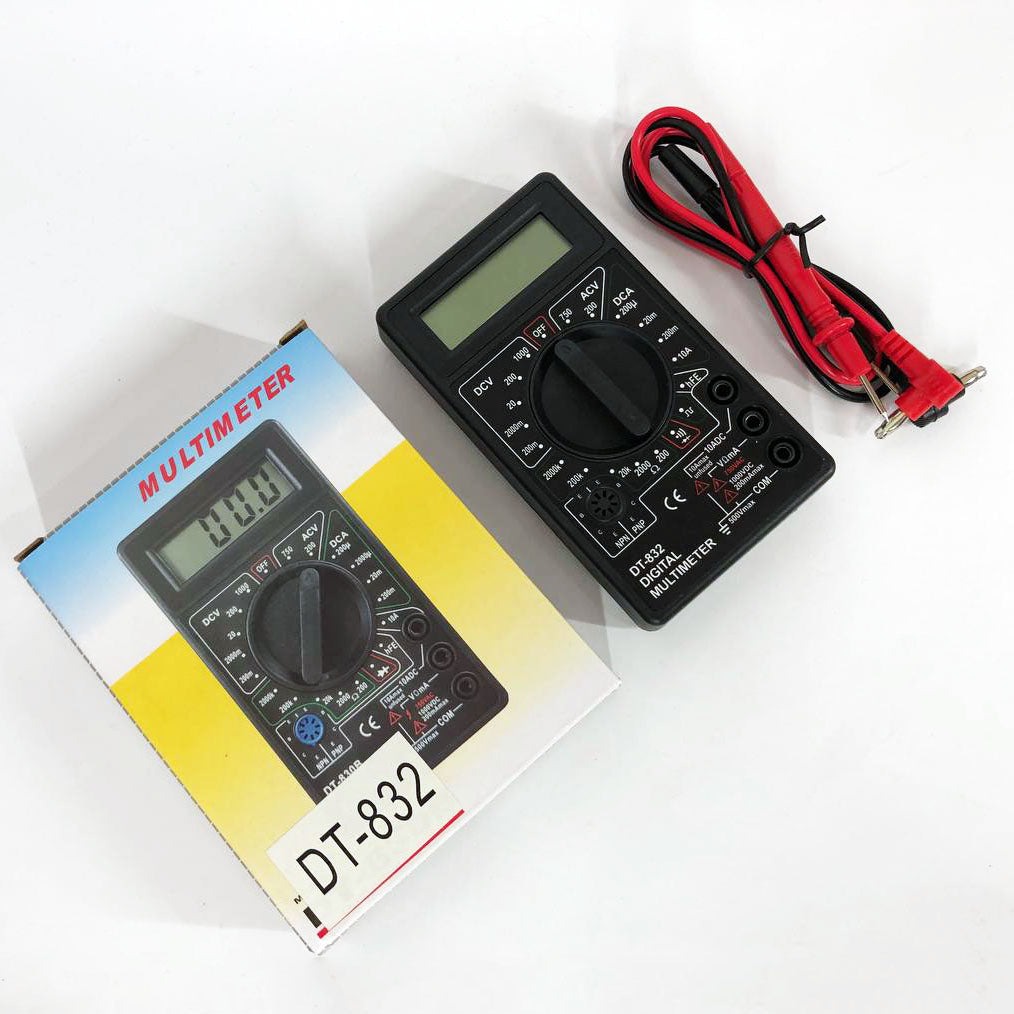 Мультиметр цифровой тестер Digital DT-832 со звуковой прозвонкой, тестер напряжения цифровой