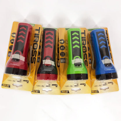 Ліхтарик TIROSS TS-1166, Ліхтарик світлодіодний для туриста, Ліхтарик із зарядкою від мережі. Колір: мікс