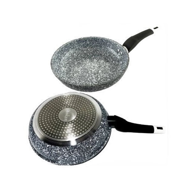 Сковорода Unique UN-5103-22 с антипригарным покрытием 22 см Серый гранит