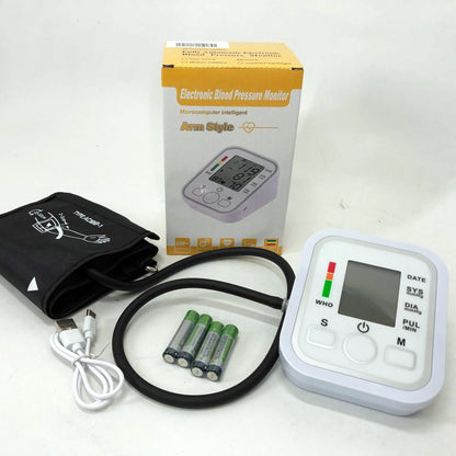 Автоматический тонометр ARM Style B02R с индикатором аритмии, хороший аппарат для измерения давления